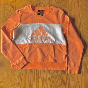 "Adidas" sweatshirt, high-low hem, S
